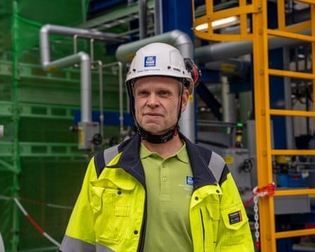 Yara CEO Svein Tore Holsether at the official opening of Yara’s renewable hydrogen plant at Herøya, Norway
