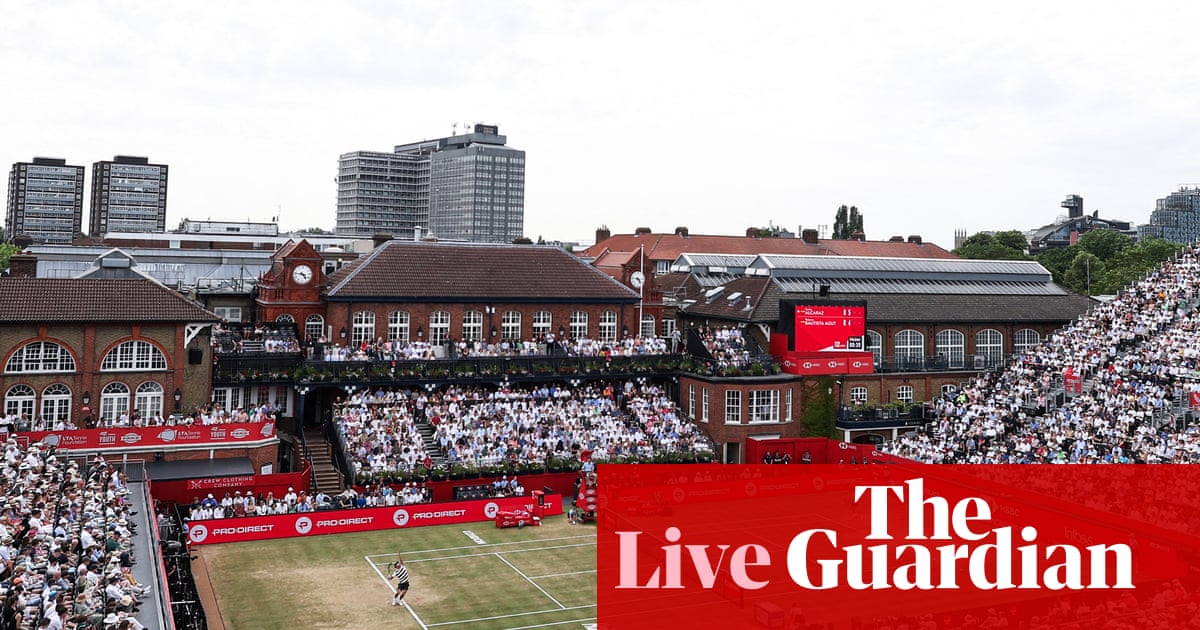 Carlos Alcaraz v Jiri Lehecka: Queen's Club men's singles tennis final live
