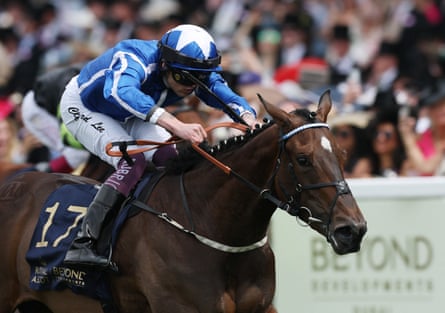 Venetian Sun ridden by Clifford Lee wins the Albany Stakes.
