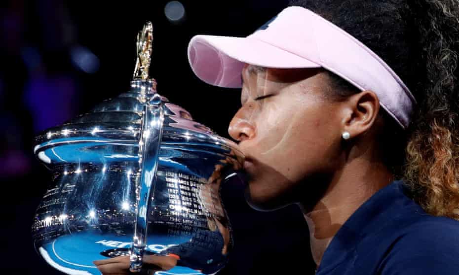 Naomi Osaka won the Australian Open after beating Petra Kvitova in January, her second successive grand slam victory.