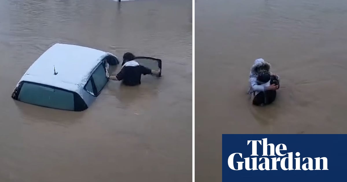 Restaurant owner rescues woman from submerged car in Leicestershire