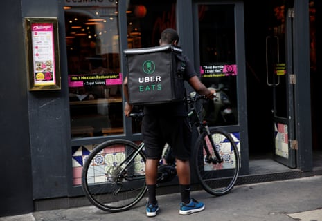 UberEats cyclist in London