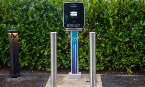 A new electric vehicle charging station in Slough.
