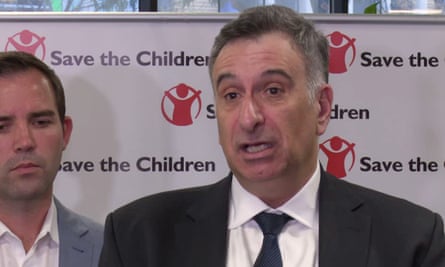 The Save the Children chief executive, Mat Tinkler, and Kamalle Dabboussy