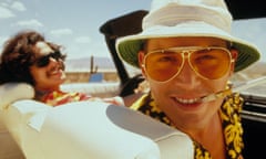 Benicio Del Toro and Johnny Depp in the film version of Fear And Loathing In Las Vegas.