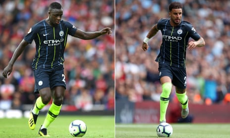 Full-backs Benjamin Mendy and Kyle Walker played a key part in Manchester City’s 2-0 win at Arsenal.