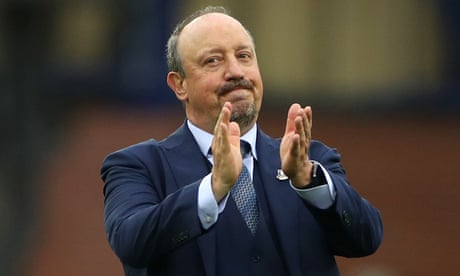 Everton’s manager Rafael Benítez