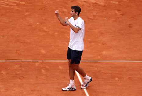 Rafael Jodar of Spain celebrates following victory.