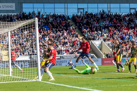 Joy for York after midfielder Ollie Banks equalised in the first half.