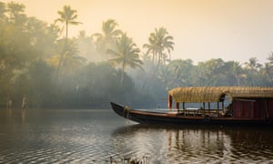 Houseboat on the Kerala backwaters.