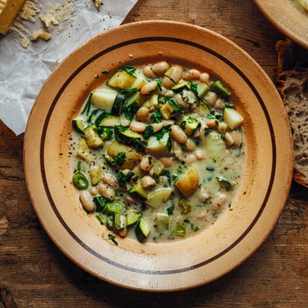Restorative white bean stew.