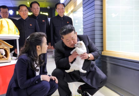 North Korean leader Kim Jong-un with his daughter Kim Ju-ae, in Pyongyang.