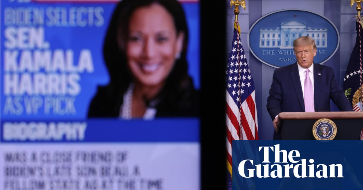 Donald Trump And His Campaign Launch Scattergun Attacks On Kamala Harris Us News The Guardian