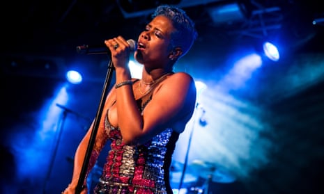 Kelis performing in Cardiff in 2018.