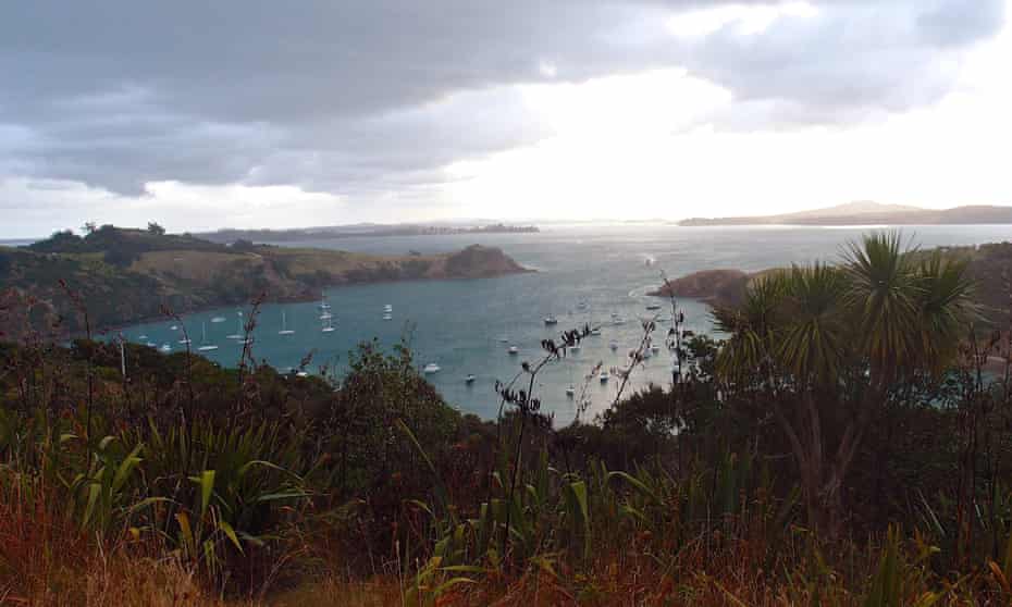 Waiheke Island, with Auckland in the distance. The island is one place where water quality has been affected by sewage.