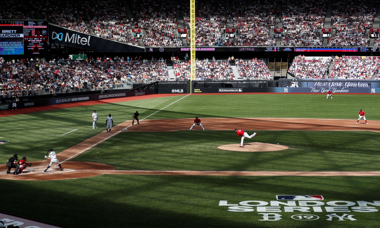 Major League Baseball comes to London, during the second game of the weekend series.