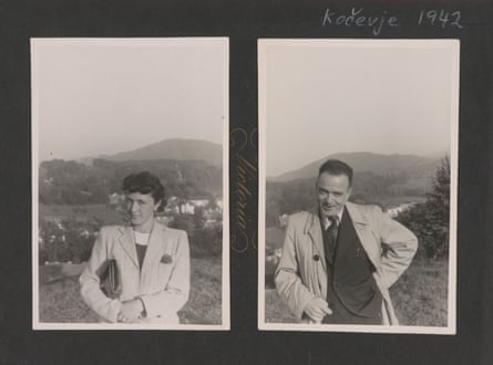 Martin Pollack’s mother, Hilda, and father, Gerhard, in Kočevje, southern Slovenia, in 1942.