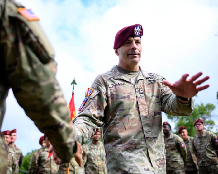 Top army general who was last US soldier to leave Afghanistan abruptly steps down