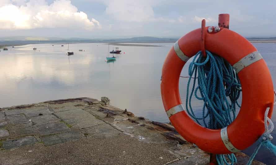 The harbour at Findhorn, Moray.