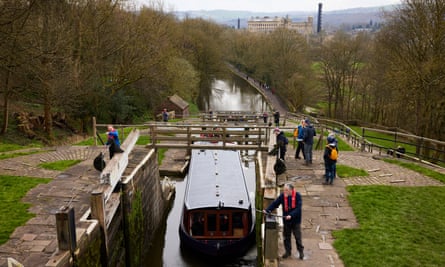 The view from the top of the locks
