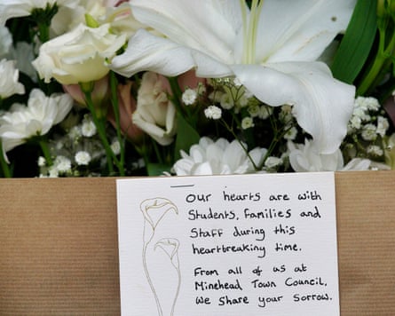 Flowers and a message