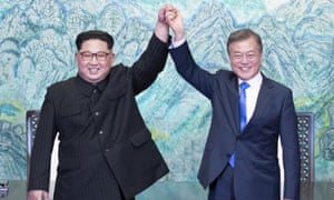 Kim Jong-un and Moon Jae-in