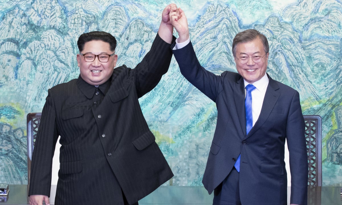 North And South Korean Leaders Promise Lasting Peace For Peninsula North Korea The Guardian North And South Korean Leaders Promise Lasting Peace For Peninsula North Korea The Guardian