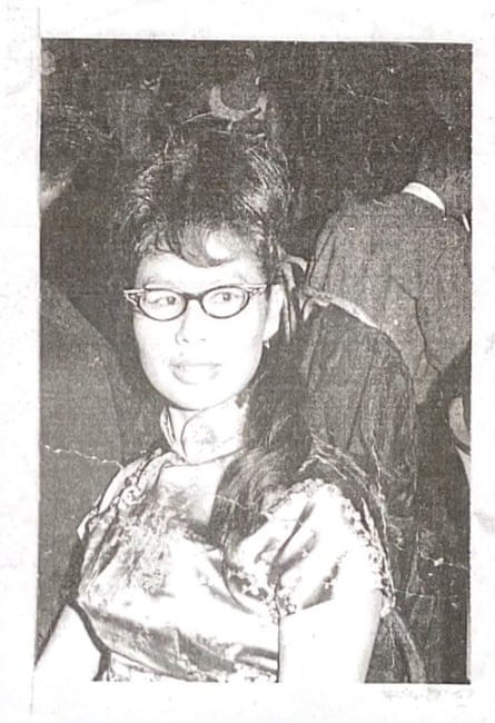 woman in black and white photo