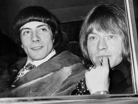 Stash, left, with Brian Jones after being arrested in May 1967.