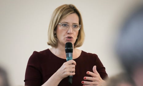 The home secretary, Amber Rudd, speaks at counter-terrorism event in San Francisco last August.