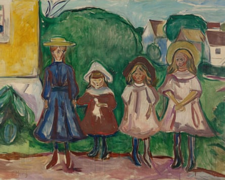 Four Girls in Åsgårdstrand (The Freia Frieze IX).