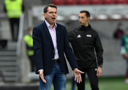 Stefan Tarkovic during his time managing Slovakia