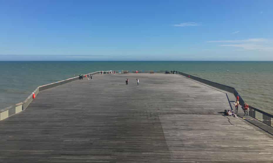 The people’s pier … the powerful expanse, thrusting out over the waves.