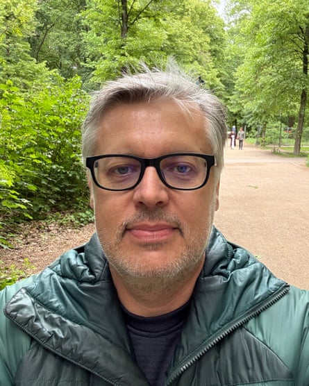 Emile Myburgh in a park