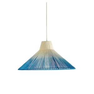 Blue fan pendant light by janie knitted textiles from heals