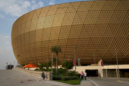 One of the stadiums built for the World Cup, pictured in March 2023.
