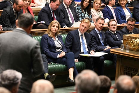 Penny Mordaunt in the Commons last week during PMQs (when Oliver Dowden was standing in for Rishi Sunak).