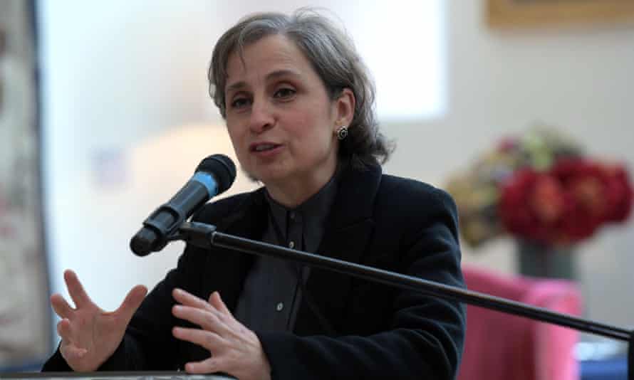 A jornalista mexicana Carmen Aristegui.