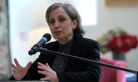 The Mexican journalist Carmen Aristegui.