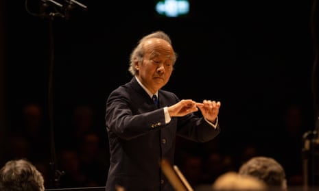 Tadaaki Otaka conducting the BBC National Orchestra of Wales at St David’s Hall.