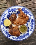 tandoori chicken plated