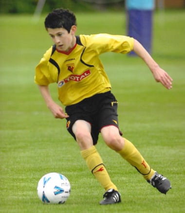 Dominic Ball playing for Watford’s academy.