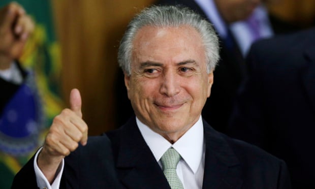 Michel Temer has taken charge as Brazil’s interim president.