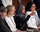 House speaker says he nearly ejected Ilhan Omar and Rashida Tlaib from Trump’s State of the Union address – US politics live
