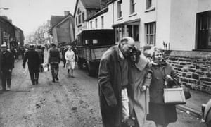 One of Peter Johns’s photographs of Aberfan, taken on the day after the disaster
