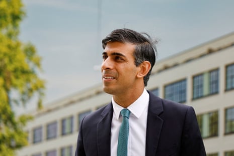 Rishi Sunak during a visit to Hayes Village, a new housing development under construction by Barratt Homes in Hayes, west London, this morning.