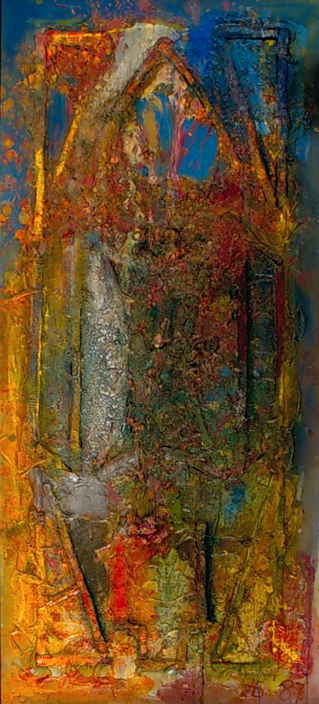 Frank Bowling's Ancestor Window, 1987.
