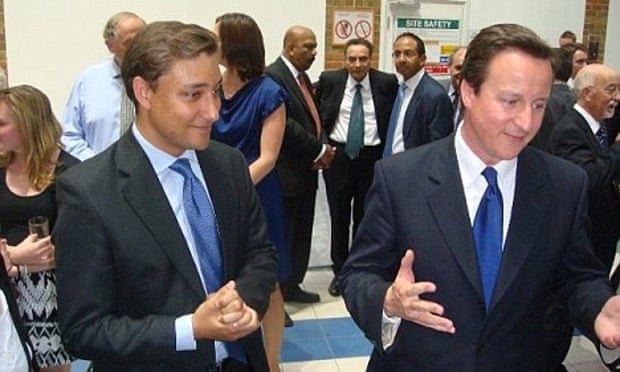 Mark Clarke and David Cameron at a Conservative party event