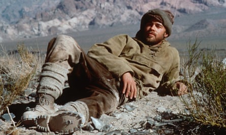 Brad Pitt as the Austrian mountaineer Heinrich Harrer in the film adaptation of Seven Years in Tibet.