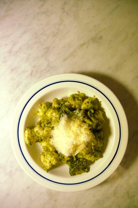 Thea Everett’s broccoli pesto works well with anchovy and chilli.